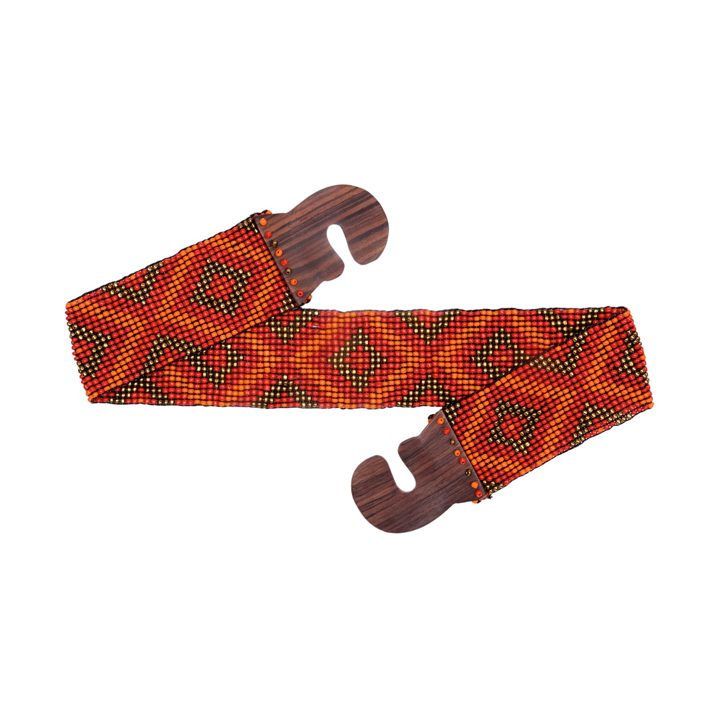 Stretchy Mango Beaded Belt