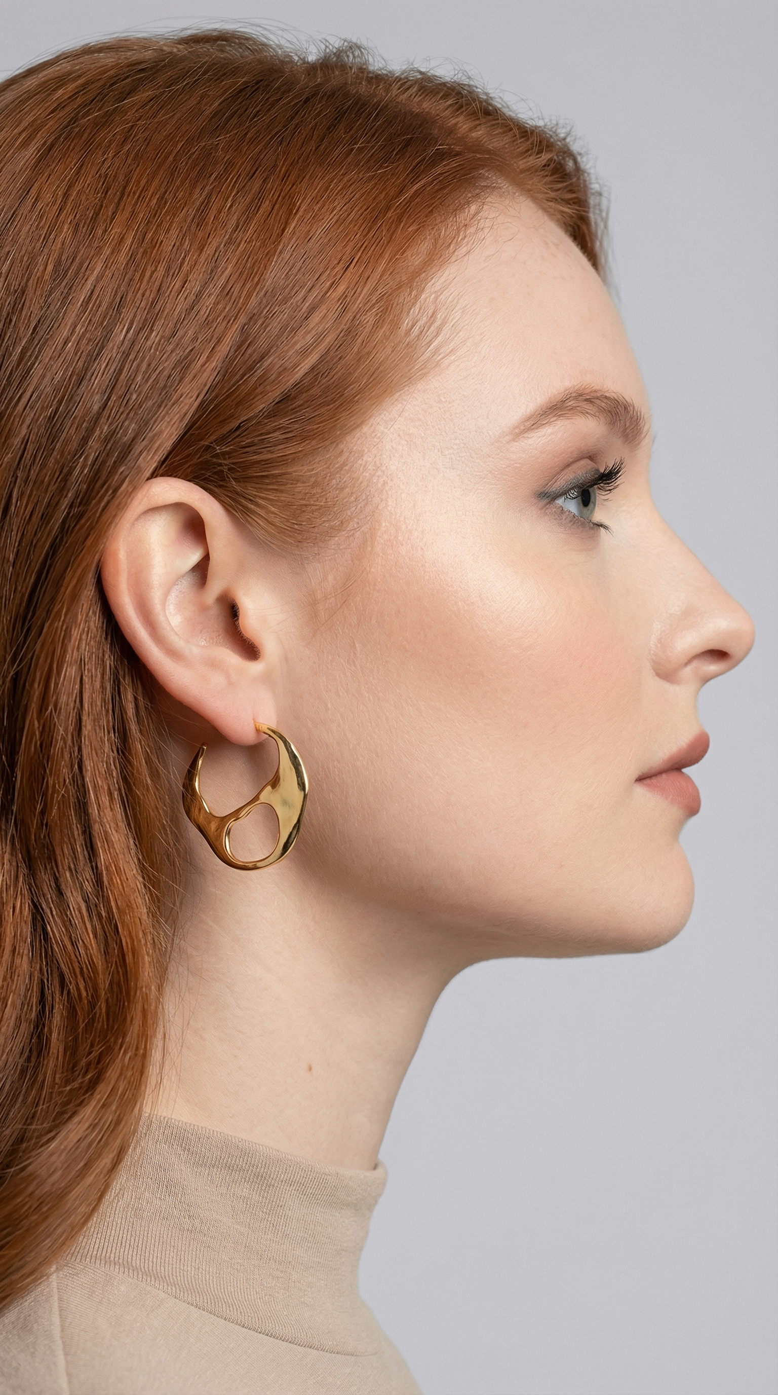 Leya Gold Coated Earrings