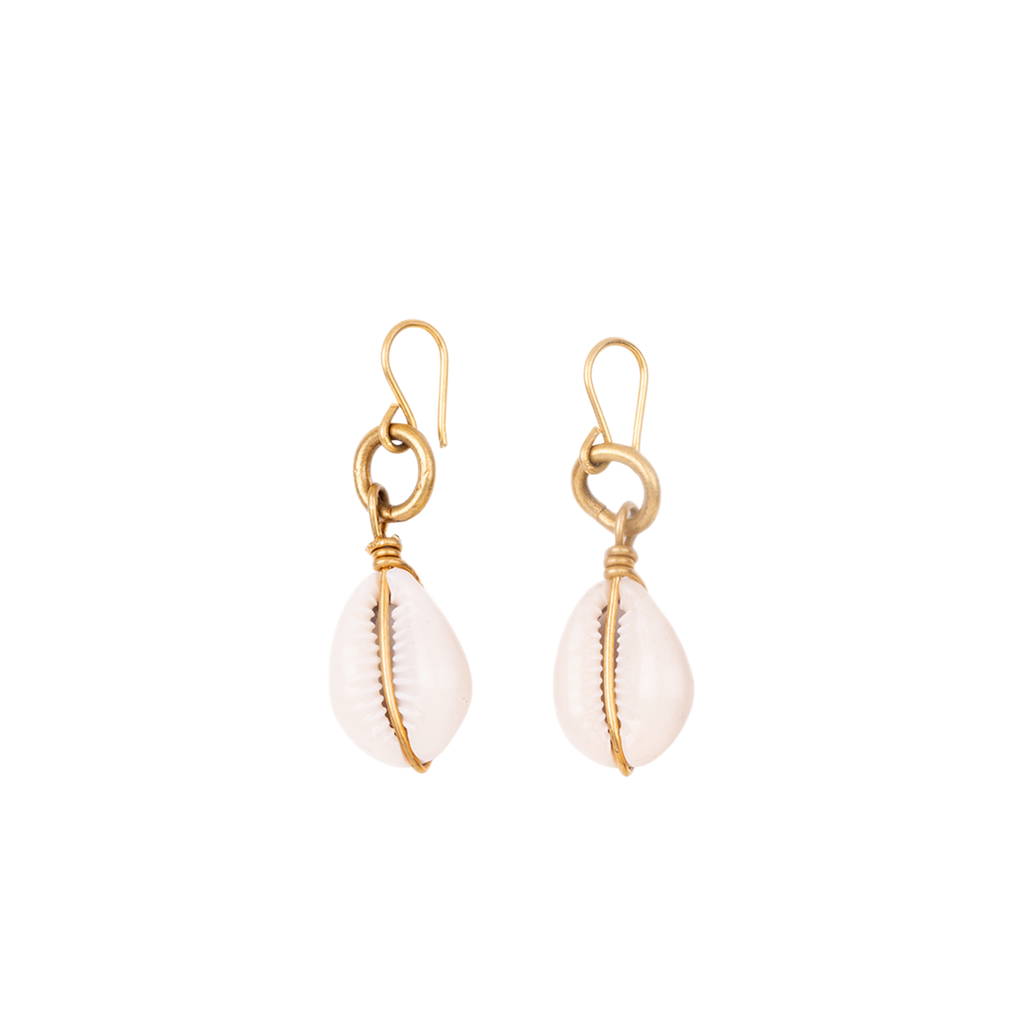 Pair of gold earrings by urathy handmade