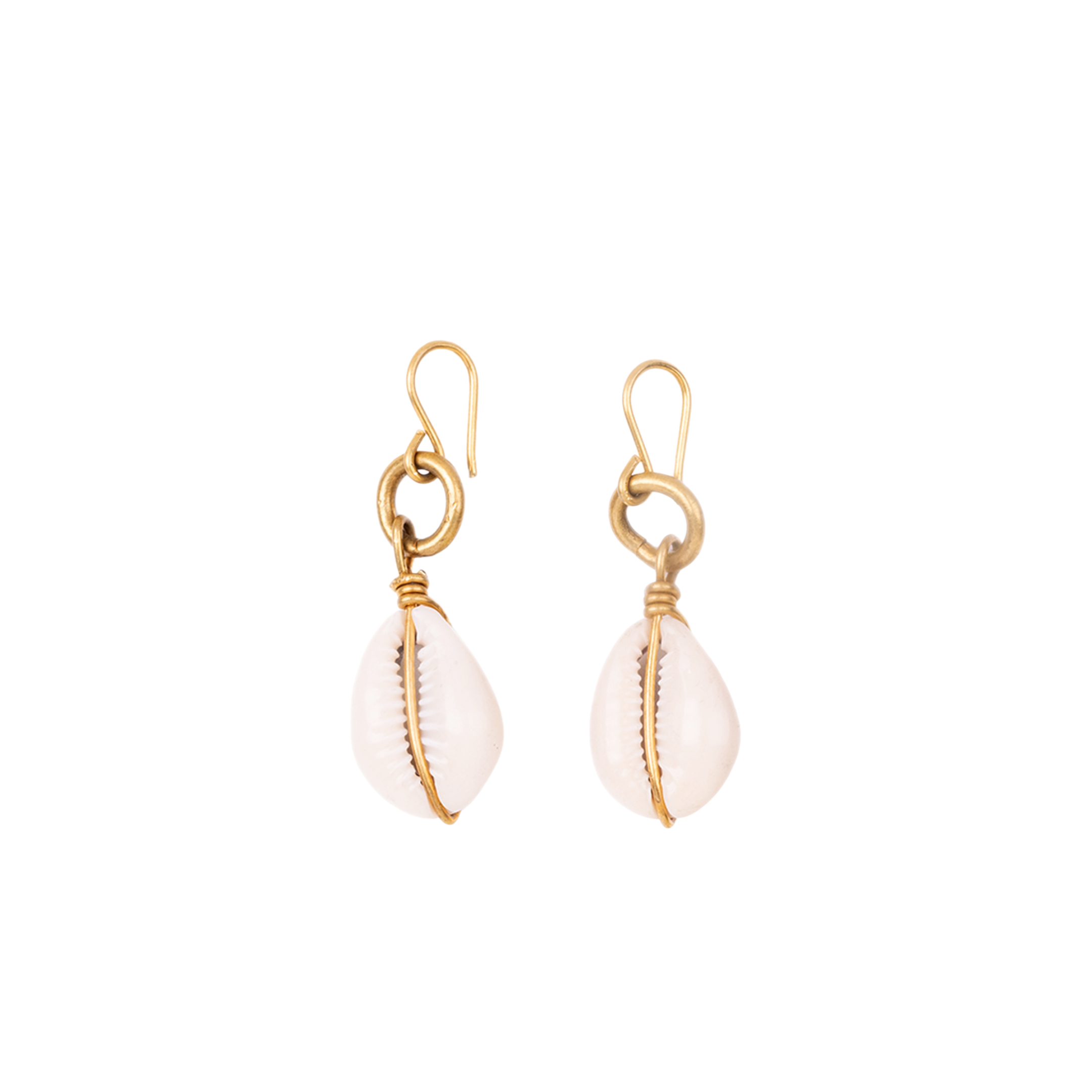 Pair of gold earrings by urathy handmade