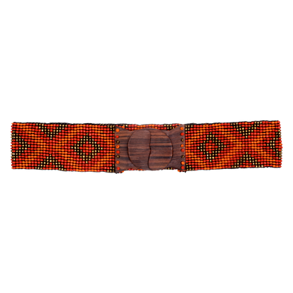 Stretchy Mango Beaded Belt