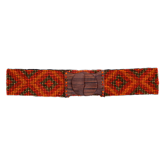 Stretchy Mango Beaded Belt