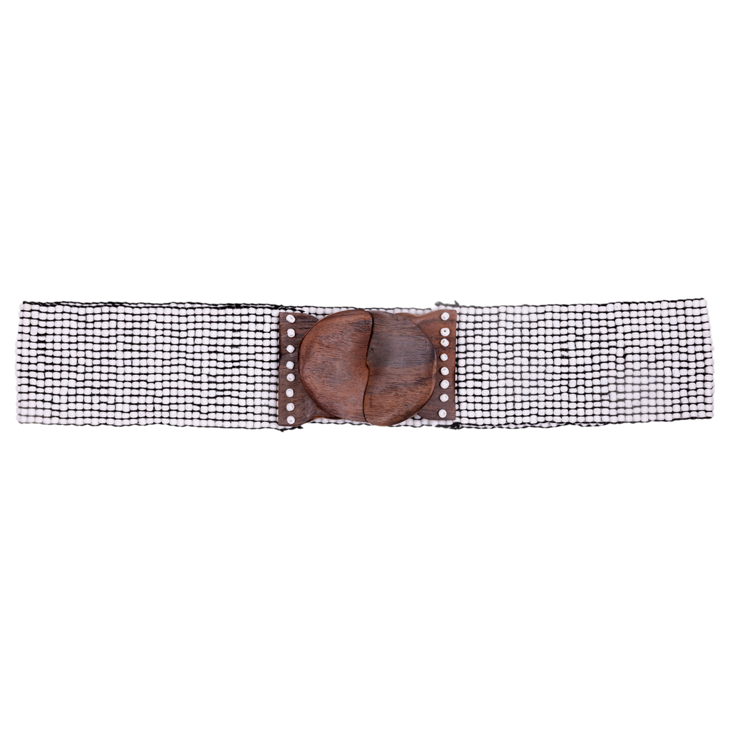 Stretchy Polka Beaded Belt