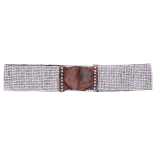 Stretchy Polka Beaded Belt