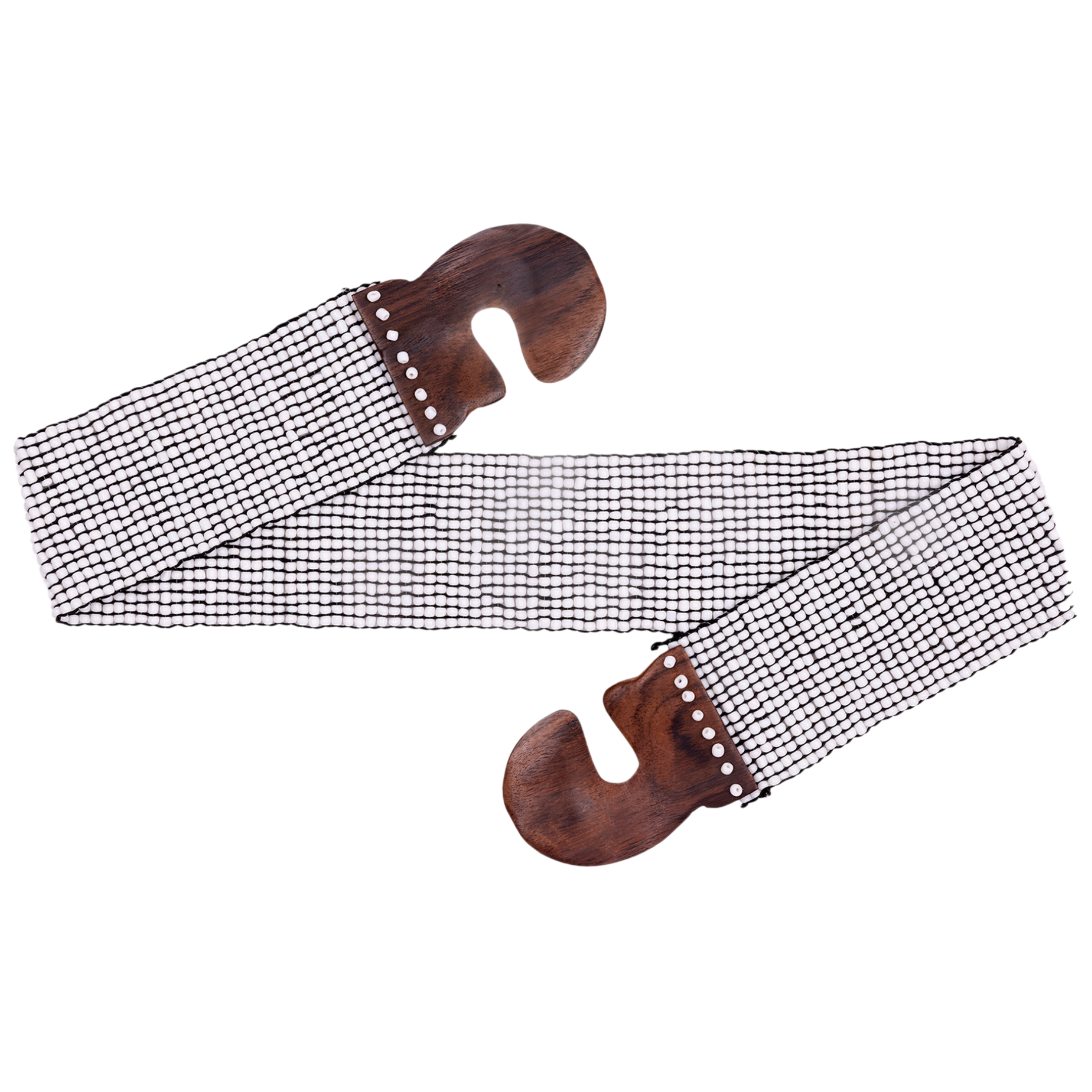 Stretchy Polka Beaded Belt